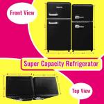 DEMULLER 3.5 Cu.Ft Mini Fridge with Freezer