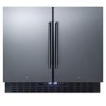 Summit 36" Stainless Steel Side-by-Side Fridge-Freezer