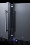 Summit 36" Stainless Steel Side-by-Side Fridge-Freezer