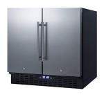 Summit 36" Stainless Steel Side-by-Side Fridge-Freezer