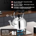 Dclobtop 2.3 Quart Whistling Stovetop Tea Kettle