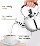 Dclobtop 2.3 Quart Whistling Stovetop Tea Kettle