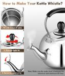 Dclobtop 2.3 Quart Whistling Stovetop Tea Kettle