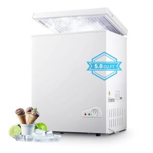 5.0 Cu.Ft Chest Freezer with Adjustable Temp