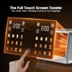 4-Slice Stainless Steel Touchscreen Toaster with Settings