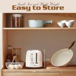 Aigostar Retro 2-Slice Toaster with Extra-Wide Slots