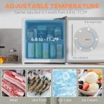 HOMCOM 1.1 Cu.Ft Compact Countertop Mini Freezer