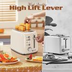 Aigostar Retro 2-Slice Toaster with Extra-Wide Slots