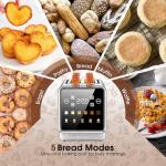 Stainless Steel 2-Slice Digital Touch Screen Toaster