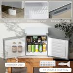 HOMCOM 1.1 Cu.Ft Compact Countertop Mini Freezer
