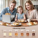 Stainless Steel 2-Slice Digital Touch Screen Toaster