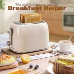 Aigostar Retro 2-Slice Toaster with Extra-Wide Slots