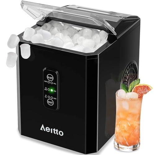 Aeitto Portable Ice Maker, 9 Cubes in 6 Mins