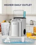 EUHOMY Compact Nugget Ice Maker - 40lbs/Day
