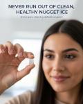 EUHOMY Compact Nugget Ice Maker - 40lbs/Day