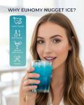 EUHOMY Compact Nugget Ice Maker - 40lbs/Day