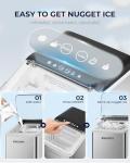 EUHOMY Compact Nugget Ice Maker - 40lbs/Day
