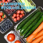 Pomeat 10 Pack Stackable Fridge Organizer Bins