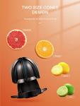 FOHERE Electric Citrus Juicer with Two Cones