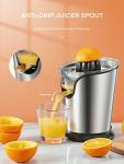 FOHERE Electric Citrus Juicer with Two Cones