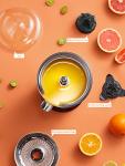 FOHERE Electric Citrus Juicer with Two Cones