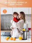 FOHERE Electric Citrus Juicer with Two Cones