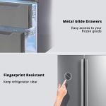 Techomey 22.5 Cu.Ft French Door Refrigerator with Ice Maker
