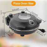ECUMFFY 12-Inch Indoor Retro Pizza Oven