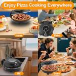 ECUMFFY 12-Inch Indoor Retro Pizza Oven