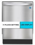 BLACK+DECKER 24" Built-In Dishwasher with 6 Wash Programs