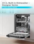 BLACK+DECKER 24" Built-In Dishwasher with 6 Wash Programs