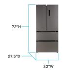 Avanti 18 cu. ft. Frost Free French Door Refrigerator