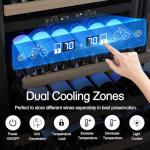 BODEGA 24 Inch Dual Zone Wine and Beverage Cooler