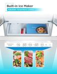 BLACK+DECKER 16 Cu. Ft. White French Door Refrigerator
