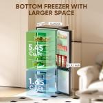 Upstreman 7.1 Cu.Ft Bottom Freezer Refrigerator
