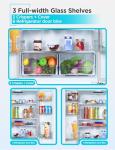 BLACK+DECKER 16 Cu. Ft. White French Door Refrigerator