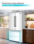 BLACK+DECKER 16 Cu. Ft. White French Door Refrigerator