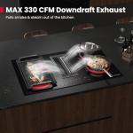 Gasland 31.5 Inch Electric Downdraft Cooktop