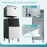 EUHOMY 400Lbs Commercial Ice Maker Machine
