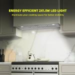 FIREGAS 30-Inch Range Hood Insert with 600 CFM