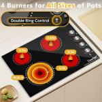 Cuisinesync 30" Electric Cooktop with 4 Burners