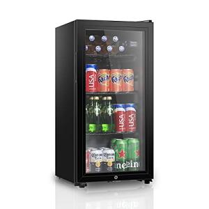 HAILANG 3.2 Cu. Ft. Mini Beverage Fridge