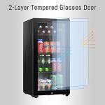HAILANG 3.2 Cu. Ft. Mini Beverage Fridge