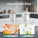 Portable Ice Maker, 26lbs Daily, Auto-Cleaning