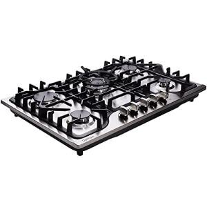 30 Inch Stainless Steel 5-Burner Gas Cooktop