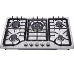 30 Inch Stainless Steel 5-Burner Gas Cooktop