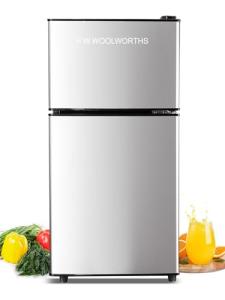 Woolworths Retro Compact Mini Fridge with Freezer