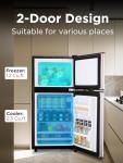 Woolworths Retro Compact Mini Fridge with Freezer