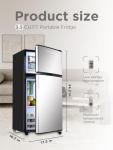 Woolworths Retro Compact Mini Fridge with Freezer