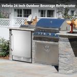 Velieta 24 Inch Stainless Steel Beverage Cooler